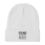 Young Statements Logo Embroidered Beanie - Young Statements