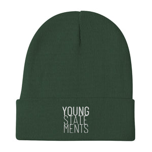 Young Statements Logo Embroidered Beanie - Young Statements